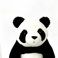 Jouets en peluche peints à la main sur mesure, adorables animaux en peluche panda et éléphant kawaii, design en tissu personnalisable avec peluche douce