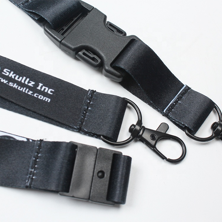 Bulk Custom Double Sided Brand Logo Sublimation Lanyards Ribbon for ID Card Holder Image 3