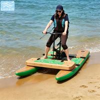 Vélo aquatique SUP à plancher plat, un siège, cadre en aluminium avec coussin flottant avant gonflable, rapide pour la plage, portable, de Chine Lumark