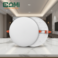 Plafonnier LED encastré rond en plastique blanc de 36 W, nouveau design commercial