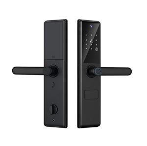 Serrure de porte intelligente en alliage d'aluminium au prix <span class=keywords><strong>le</strong></span> plus bas avec poignée, <span class=keywords><strong>stockage</strong></span> en nuage Wi-Fi, clé de carte, mot de passe, contrô<span class=keywords><strong>le</strong></span> par application Tuya - Product Image 3