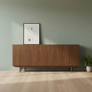 Cómoda de Madera Maciza de Teca Lumee, Textura Elegante, Amplio Espacio de Almacenamiento, Patas Modernas y Elegantes, para Sala de Estar, Almacén, Estilo Elegante - Product Image 6