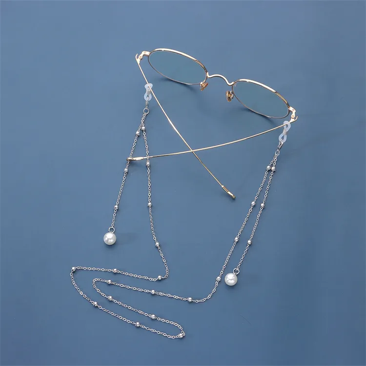 2023 New Metal Accessories Custom Silver Plated Eyeglasses Eyewear Chain For Person