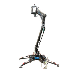 Portable Folding Arm Aerial Lift Towable <strong>Work</strong> <strong>Platform</strong> for Building Cleaning and Maintenance - Product Image 1