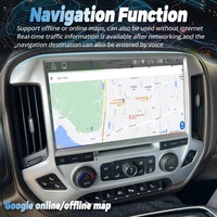 Autoradio Android 13,3 pouces pour Chevrolet Silverado 1500 2018 Chevrolet GMC Sierra 2014-2020 Lecteur multimédia GPS Navigation