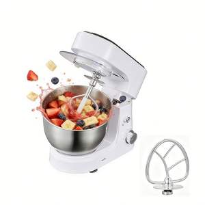 Batidora Eléctrica <span class=keywords><strong>de</strong></span> Alimentos 220V a Precio Económico, Mezcladora <span class=keywords><strong>de</strong></span> Masa para Pan y Pasteles, Batidora <span class=keywords><strong>de</strong></span> Huevos y Leche <span class=keywords><strong>de</strong></span> Acero Inoxidable - Product Image 3