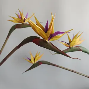 Fleur artificielle de qualité supérieure en latex, oiseau de <span class=keywords><strong>paradis</strong></span>, décoration intérieure, fleurs haut de gamme - Product Image 5