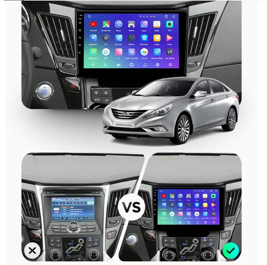 Android For Hyundai Sonata i40 i45 2011 - 2013 car GPS Navigation Auto Stereo Multimedia Player Head Unit