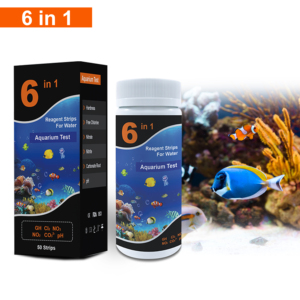 Bandelettes de <span class=keywords><strong>test</strong></span> 6 en 1 pour aquarium pH, <span class=keywords><strong>dureté</strong></span>, chlore, nitrite, nitrate - Product Image 2