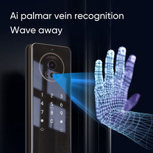 Serrure de porte intelligente Tuya Wifi Biométrique Reconnaissance faciale 3D Entièrement automatique Étanche avec caméra et empreinte digitale pour porte d'entrée - Product Image 3