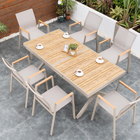 Ensemble table à manger rétractable, mobilier de jardin, de maison, rétractable, 6 pièces