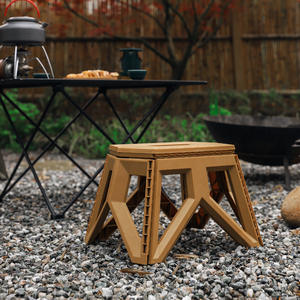 Taburete Plegable para Exteriores, Silla de Camping Cuadrada de Plástico, Asiento Portátil para Pesca, 29x20x24cm, Diseño Minimalista, Hecho en Zhejiang - Product Image 1