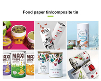 Boîte cylindrique en carton kraft biodégradable personnalisée pour snacks, chewing-gums, biscuits, noix, bonbons, thé, flocons d'avoine, aliments pour le petit-déjeuner, tube en papier