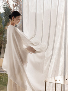 <span class=keywords><strong>Tende</strong></span> Filtranti ZSTARR in Tessuto Bianco con Riflessi Argentati per Soggiorno e <span class=keywords><strong>Camera</strong></span> <span class=keywords><strong>da</strong></span> <span class=keywords><strong>Letto</strong></span>, Luce Soffusa Classica per la Casa - Product Image 3