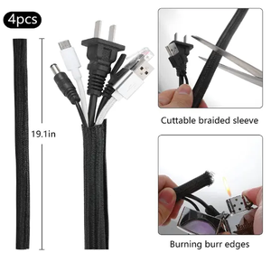 Kit de gestion des câbles JIAEN 173 pièces et organiseur de câbles, gaine de câbles, support de câbles, <span class=keywords><strong>clips</strong></span> de câbles et sangles d'organisation de câbles - Product Image 3
