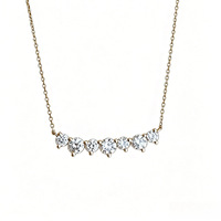 Collier en argent S925 plaqué or 18 carats, avec pendentif en zircon en forme de visage souriant serti de diamants - Design de style niche pour femmes