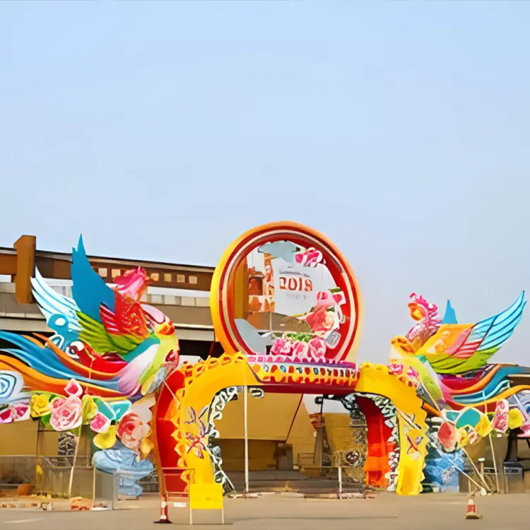 Outdoor Led Festival Gigantische Verlichting Pioenroos Bloemen Chinese Lantaarns Met Ce Certificaat