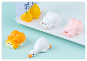 Mini Estatuilla Decorativa de Cerdo, Perro <span class=keywords><strong>Shiba</strong></span> <span class=keywords><strong>Inu</strong></span>, Oso, Pato, Hada del Amor, Porta Mensajes, Kawaii, Pintada a Mano, Macetas para Plantas, Decoración de Suculentas, Venta al por Mayor - Product Image 6