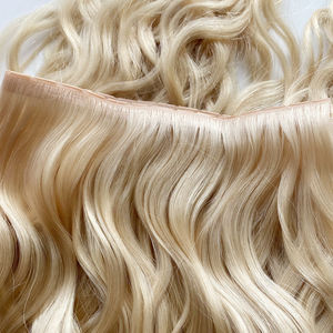 <span class=keywords><strong>Extensiones</strong></span> <span class=keywords><strong>de</strong></span> <span class=keywords><strong>Cabello</strong></span> Humano Remy 100% con Trama Ondulada y Perforaciones Sin Costuras, con Orificios Moldeados por Inyección, <span class=keywords><strong>de</strong></span> 14 a 24 Pulgadas para un Estilo Liso - Product Image 4