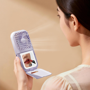 Ventilateur portable pliable mini LED lumineux avec batterie 2000 mAh et affichage numérique à 5 niveaux – Offre spéciale - Product Image 2