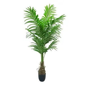 Palmier artificiel Faux palmier tropical plante en soie Feaux Dypsis Lutescens plantes en pot pour la maison bureau salon décor de sol