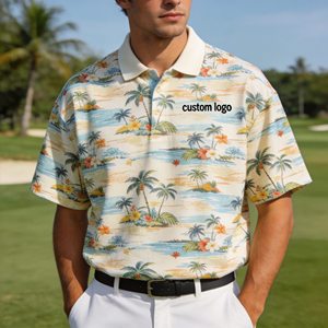 High Quality OEM 88% Polyester 12% Spandex Mens Slim Fit Sublimation Custom Golf T Shirts