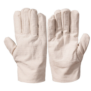 Gants <span class=keywords><strong>de</strong></span> <span class=keywords><strong>soudeur</strong></span> en toile, <span class=keywords><strong>manchette</strong></span> droite 26 cm, 24 fils, double couche, entièrement doublés, épaissis, antidérapants, respirants, résistants à l'usure - Product Image 2