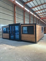 Maison conteneur de luxe préfabriquée, personnalisable, portable, extensible, pour le camping, maison modulaire, cabane préfabriquée