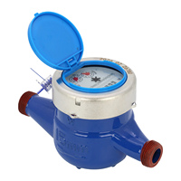 DN15 Brass Plastic Digital Mechanical Multi-Jet Cold Water Prepaid Water Meter IP65 OEM
