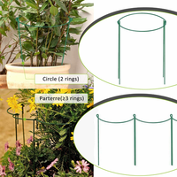 Support de plante de jardin vert en gros pour plantes en pot d'intérieur et d'extérieur, cage pour pivoine, tomate, hortensia, piquets de jardin