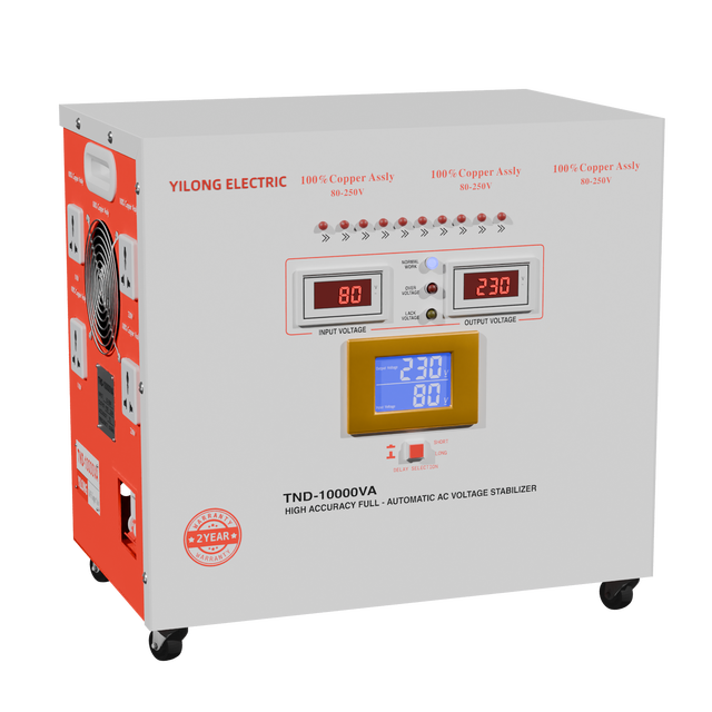 YILONG 10KVA Voltage Regulators/Stabilizers for Home Appliances Protection 220V Automatic Regulator 10000VA High Precision Servo