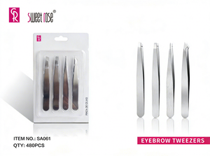 Juego de <span class=keywords><strong>Pinzas</strong></span> de Acero Inoxidable de Precisión Sweet Rose, <span class=keywords><strong>Pinzas</strong></span> Inclinadas <span class=keywords><strong>para</strong></span> Cejas, <span class=keywords><strong>Pinzas</strong></span> <span class=keywords><strong>para</strong></span> Pestañas, <span class=keywords><strong>para</strong></span> Depilación y Modelado de Belleza - Product Image 2