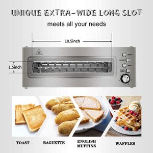 New Design Electric Stainless Steel 2 Slices Household App-Controlled Mechanical Timer 1200W <strong>Toaster</strong> Removable Crumb <strong>Tray</strong> - Product Image 6