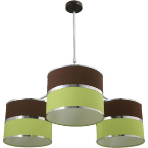 Olga โคมไฟเพดาน LED 3 XE27 85ซม. สีเขียว/มาร์รอน AC 24W มี IP44สำหรับห้องนั่งเล่นห้องนอนโรงแรมห้องครัว - Product Image 1