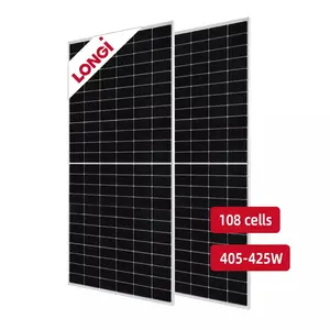 Longi Solar High Efficiency Small Pv Module Mono 405W 410W 415W 420W 425W Solar Cell Panels for Global Market