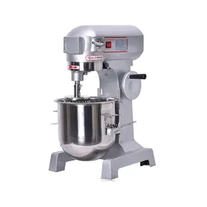 Mixer Makanan Stainless Steel Bekas, Mixer Kue 20 Liter 3 Kecepatan untuk Dapur, Mixer Makanan Kue Industri Listrik Otomatis Komersial