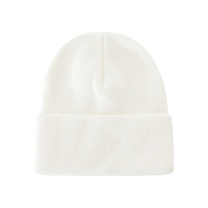 Gorros de Invierno Blancos Populares 2026, Tejidos con Logotipo Bordado, Talla Adulto, Alta Calidad, Buen Precio, con Parche de Etiqueta - Product Image 5