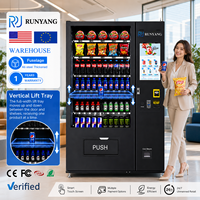 Distributeur automatique RUNYANG personnalisé de snacks et de boissons avec système d'ascenseur, distributeur automatique pour aliments et boissons