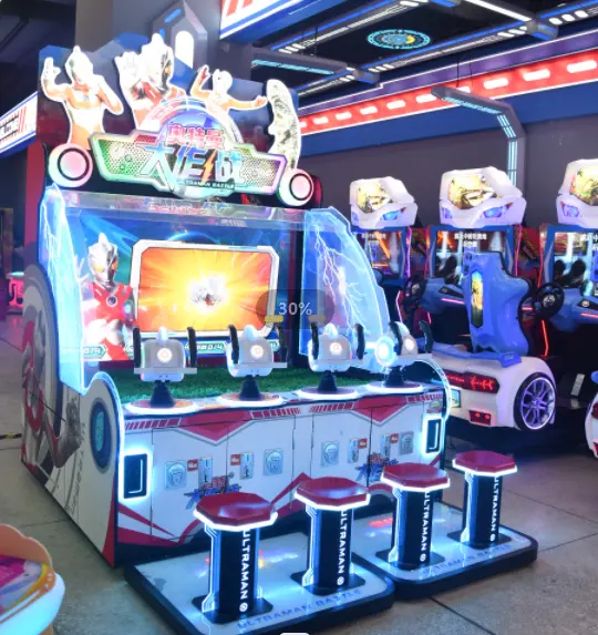Münzbetriebener Indoor-Simulator Bildschirm-Spiel 75 Zoll LCD-Shooting-Wassermaschine für Arcade-Spielzimmer