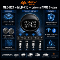 Sistema Universal de Alarma de Presión de Neumáticos TPMS, Sensor Interno de Modo Dual BLE y RF, Condiciones Extremas de Carretera, Venta al Por Mayor de Fábrica