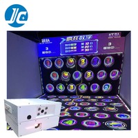 Le plus récent jeu de projecteur de sol interactif magique 3D jeu de saut interactif de sphère rebondissante colorée pour parc d'attractions