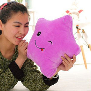 Müzikli ışık Up yastık beş sivri yıldız aydınlık peluş çocuk oyuncak pırıltı yıldız şekilli gece lambası yumuşak yastık çocuklar için - Product Image 4