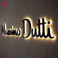 Huruf Neon LED 3D Custom dengan Lampu Latar, Tanda Baja Anti Karat dengan Strip LED, Garansi 3 Tahun untuk Penerangan Eksterior Perusahaan Otomotif
