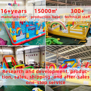 <span class=keywords><strong>Castillo</strong></span> Inflable con Tobogán para Exteriores, Equipo de Entretenimiento Infantil, Casa de Brinco Inflable y Combinación de Escalada - Product Image 5