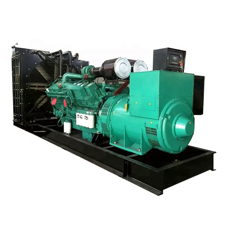 SHX 1000KW/1250KVA Centrale électrique Générateurs diesel refroidis à l'eau à cadre ouvert