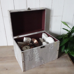 Storage Trunk Manufacturer Price Custom Pink Print Vintage Wood Storage Trunk Chest With Lid