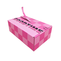Boîtes en carton ondulé déchirable Kraft avec fermeture à glissière boîtes en papier doublées de papier d'aluminium pour l'expédition postale ensemble pliable pour l'emballage de perruque