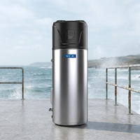 Pompe à chaleur domestique 100L R290 pour eau chaude sanitaire, vente en gros d'usine, revêtement extérieur en acier inoxydable, anti-rouille, utilisation extérieure