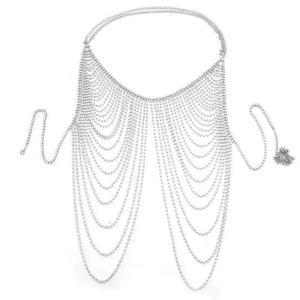 Conjunto de Lencería Sexy y Deportiva de Lujo Ligero con Anillos de Plata Tibetana y Piedras Naturales Brillantes para Club Nocturno Europeo Americano - Product Image 5