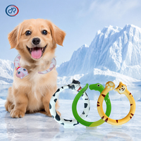 Collier rafraîchissant pour chien PCM, refroidissement instantané, collier rafraîchissant pour animaux de compagnie, anneau de refroidissement pour le cou pour chiens et chats